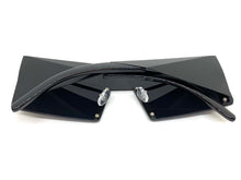 Modern Retro Futuristic Party Raver Style SUNGLASSES Unusual Black Frame 5275
