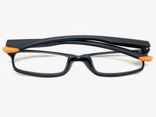 Sleek Contemporary Modern Sporty Style READING GLASSES READERS Gray Frame Lens Strength +1.50