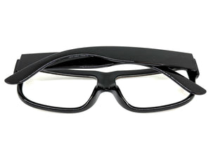 Classic Vintage Retro Hip Hop Rapper Style Clear Lens EYEGLASSES Thick Black Snakeskin Frame 1221