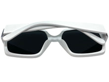 Oversized Vintage Retro Style SUNGLASSES Large Square White Frame E1275