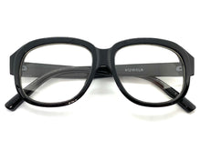 Classic Vintage Retro Style Clear Lens EYEGLASSES Large Black Frame 81219