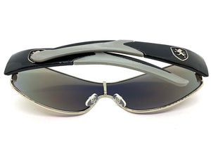 Classic Contemporary Modern Wrap Style SUNGLASSES Sleek Black Frame 3734