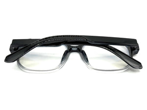 Classic Vintage Retro Style Clear Lens Blue Light Block Computer EYEGLASSES Black Frame 55013