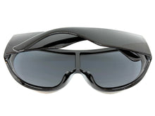 Oversized Exaggerated Modern Rerto Shield Style SUNGLASSES Large Black Frame 68246