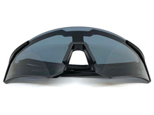 Oversized Retro Sporty Wrap Around Style SUNGLASSES Large Black Frame 9057