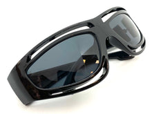 Biker Sporty Wrap Around Style SUNGLASSES Black Frame 1246