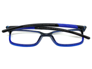 Classy Contemporary Modern Style READING GLASSES READERS Black Frame Lens Strength +1.25