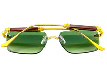 Classy Elegant Luxury Modern Style SUNGLASSES Rimless Gold Frame 5331