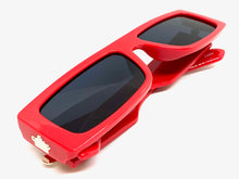 Classic Luxury Retro Hip Hop Style SUNGLASSES Red Frame Dark Lens 30421