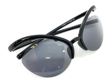 Futuristic Contemporary Modern Wrap Style SUNGLASSES Black Frame 1226