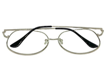 Oversized Exaggerated Vintage Retro Style Clear Lens EYEGLASSES Large Silver Frame 6404