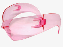Oversized Space Futuristic Robotic Cyclops Shield Costume Party SUNGLASSES Huge Pink Lens 2170