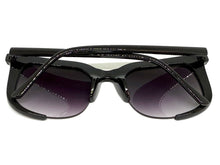 Classic Vintage Retro Style SUNGLASSES Square Black Frame - Gradient Lens 1678