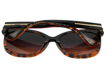 Oversized Exaggerated Vintage Retro Style SUNGLASSES Large Black & Tortoise Frame 9091