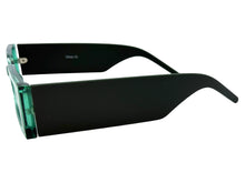 Space Futuristic Robotic Cyclops Modern Contemporary SUNGLASSES Sleek Green Frame 9262