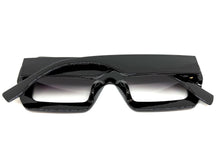 Oversized Exaggerated Vintage Retro Style SUNGLASSES Large Square Black Frame 1351