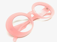 Oversized Exaggerated Retro Style Clear Lens EYEGLASSES Large Round Pink Optical Frame - RX Capable 81159