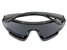 Oversized Exaggerated Modern Rerto Shield Style SUNGLASSES Large Black Frame 63290