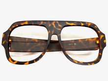 Oversized Classic Vintage Retro Style X-Large Tortoise Lensless Eye Glasses- Frame Only NO Lens 541095