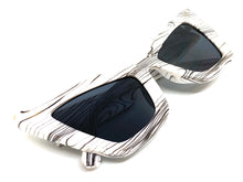 Oversized Vintage Retro Cat Eye Style SUNGLASSES Large White Frame 1206