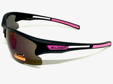 Sporty Wrap Around Cycling Fishing Biker SUNGLASSES Sleek Black Frame - Purple Lens 2754
