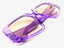 Oversized Vintage Retro Style SUNGLASSES Large Gold Frame 1113