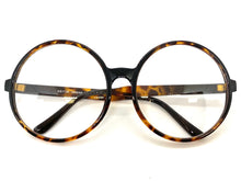 Oversized Vintage Retro Style Clear Lens EYEGLASSES X-Large Tortoise Frame 1734