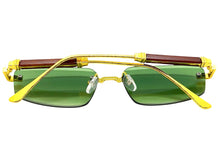 Classy Elegant Luxury Modern Style SUNGLASSES Rimless Gold Frame 5335