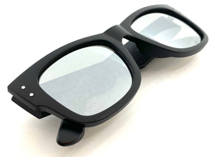 Classic Vintage Retro Style SUNGLASSES Thick Square Black Frame 6034