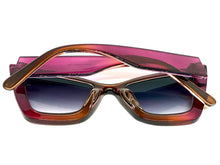 Oversized Vintage Retro Cat Eye Style SUNGLASSES Large Thick Purple Frame 1206