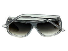 Oversized Classic Vintage Retro Style SUNGLASSES Large Gray Snakeskin Frame 1201
