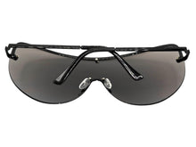 Oversized Exaggerated Modern Retro Shield Style SUNGLASSES X-Large Black Frame - Bronze Lens 4603