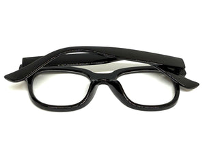 Classic Vintage Retro Style Clear Lens Blue Light Block Computer EYEGLASSES Black Frame I135