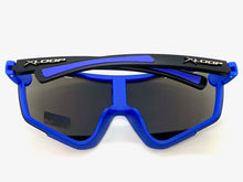 Oversized Retro Sporty Wrap Around Style SUNGLASSES Large Black & White Frame 3694