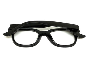 Classic Vintage Retro Style Clear Lens Blue Light Block Computer EYEGLASSES Black Frame I135