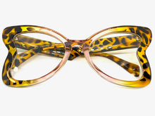 Oversized Vintage Retro Style Clear Lens EYEGLASSES Large Butterfly Tortoise Frame 81261