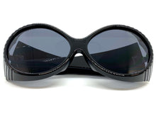 Oversized Exaggerated Vintage Retro Style SUNGLASSES Large Thick Round Black Frame 2156