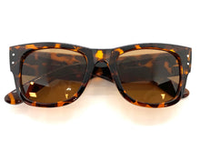 Classic Vintage Retro Style SUNGLASSES Thick Square Tortoise Frame 6034