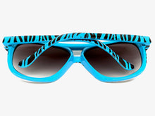 Oversized Exaggerated Vintage Retro Style SUNGLASSES Large Zebra - Tiger Print Frame 1166