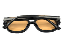 Classic Vintage Retro Style SUNGLASSES Large Thick Black Acetate Frame C005