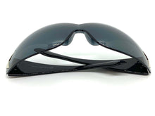 Classy Elegant Contemorary Modern Shield Wrap Style SUNGLASSES Black Frame 80473