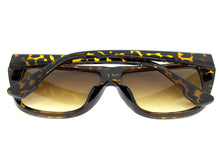 Classic Vintage Retro Style SUNGLASSES Square Tortoise Frame - Light Gradient Tint 1876