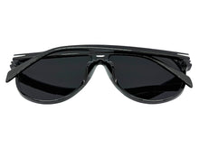 Oversized Vintage Retro Style SUNGLASSES Large Black Frame - Dark Lens 81022