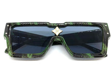 Oversized Modern Luxury Hip Hop Shield Style SUNGLASSES Large Marble Frame E1776