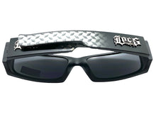 Classic Hardcore Biker Gangster Style LOCS SUNGLASSES Black Frame Dark Lens 91167