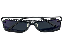 Sleek Modern Retro Shield Style SUNGLASSES Black Frame Pink Lens 10415