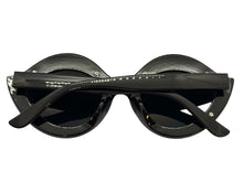 Oversized Exaggerated Classic Retro Cat Eye Style SUNGLASSES Bling Black Frame - Dark Lens 8120