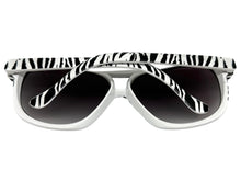 Oversized Exaggerated Vintage Retro Style SUNGLASSES Large Zebra - Tiger Print Frame 1166