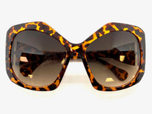 Oversized Exaggerated Vintage Retro Style SUNGLASSES Huge Tortoise Frame 1222