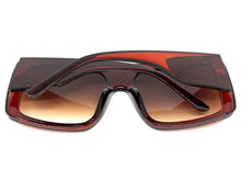 Oversized Exaggerated Classic Vintage Retro Style SUNGLASSES Large Thick Brown Frame 2016